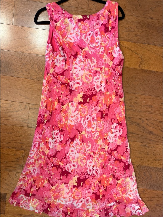 connected apparel Dresses & Skirts - connected apparel Hot Pink Floral Print Sleeveless lined Dress size 14